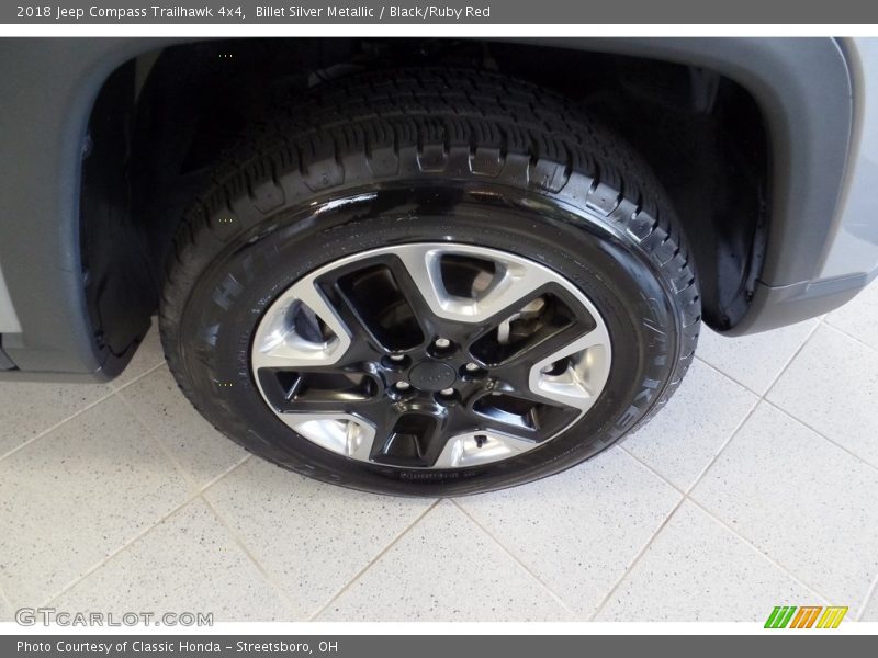 Billet Silver Metallic / Black/Ruby Red 2018 Jeep Compass Trailhawk 4x4