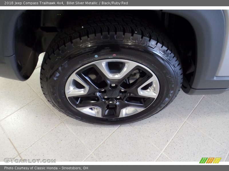 Billet Silver Metallic / Black/Ruby Red 2018 Jeep Compass Trailhawk 4x4