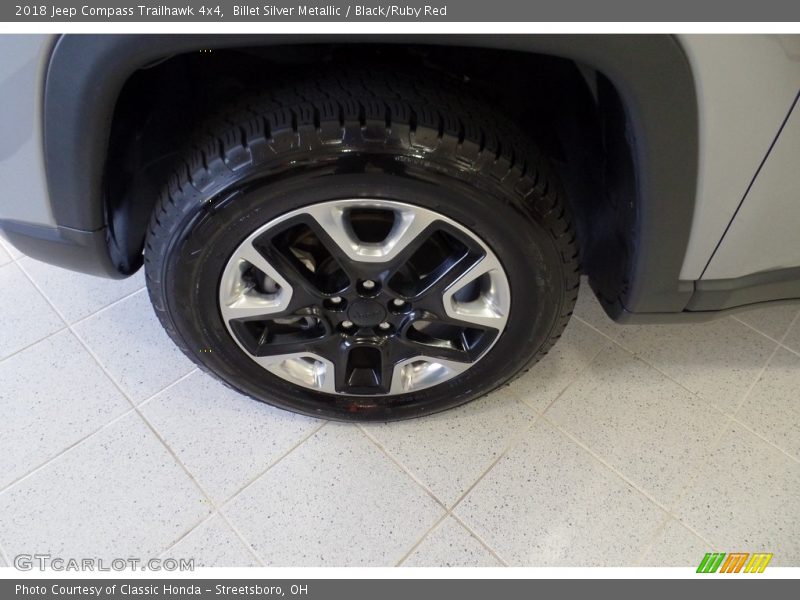 Billet Silver Metallic / Black/Ruby Red 2018 Jeep Compass Trailhawk 4x4