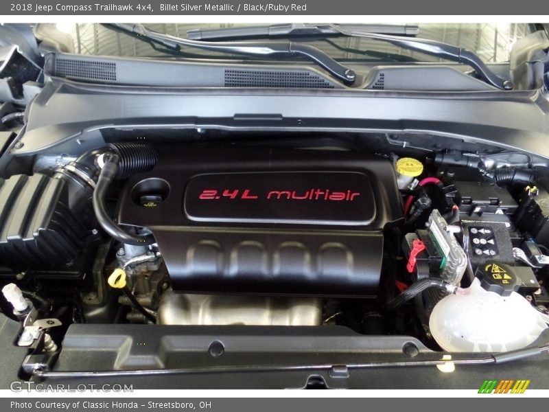 Billet Silver Metallic / Black/Ruby Red 2018 Jeep Compass Trailhawk 4x4