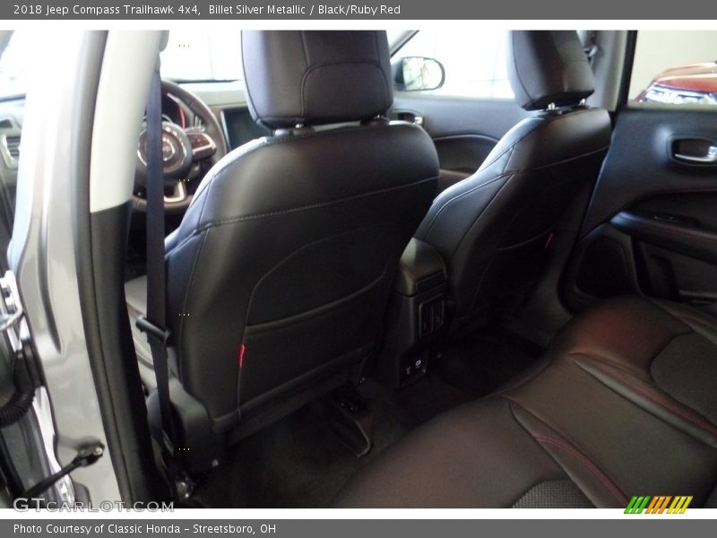 Billet Silver Metallic / Black/Ruby Red 2018 Jeep Compass Trailhawk 4x4