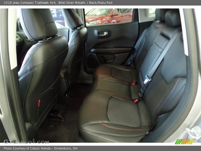 Billet Silver Metallic / Black/Ruby Red 2018 Jeep Compass Trailhawk 4x4