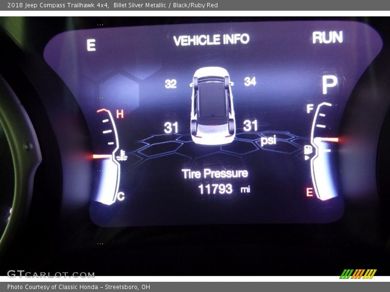 Billet Silver Metallic / Black/Ruby Red 2018 Jeep Compass Trailhawk 4x4