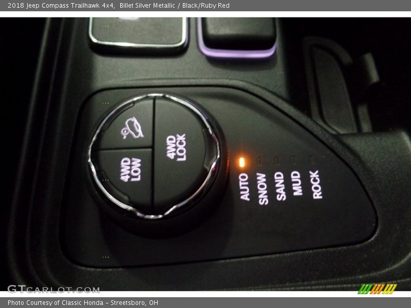 Billet Silver Metallic / Black/Ruby Red 2018 Jeep Compass Trailhawk 4x4