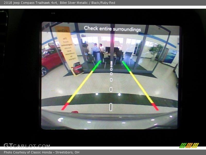 Billet Silver Metallic / Black/Ruby Red 2018 Jeep Compass Trailhawk 4x4