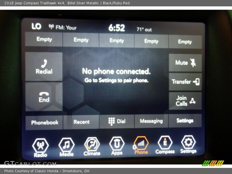 Billet Silver Metallic / Black/Ruby Red 2018 Jeep Compass Trailhawk 4x4