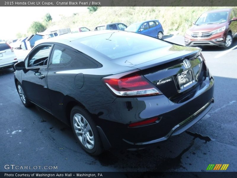 Crystal Black Pearl / Black 2015 Honda Civic LX Coupe