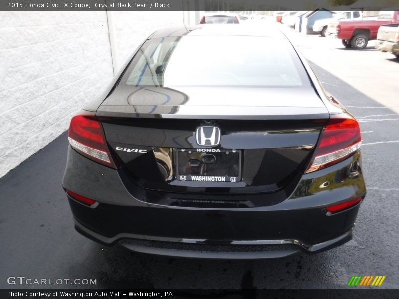Crystal Black Pearl / Black 2015 Honda Civic LX Coupe