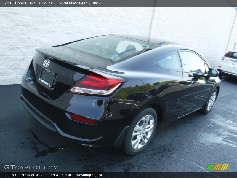 Crystal Black Pearl / Black 2015 Honda Civic LX Coupe