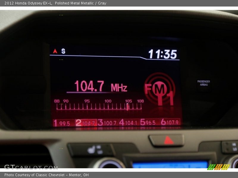 Polished Metal Metallic / Gray 2012 Honda Odyssey EX-L