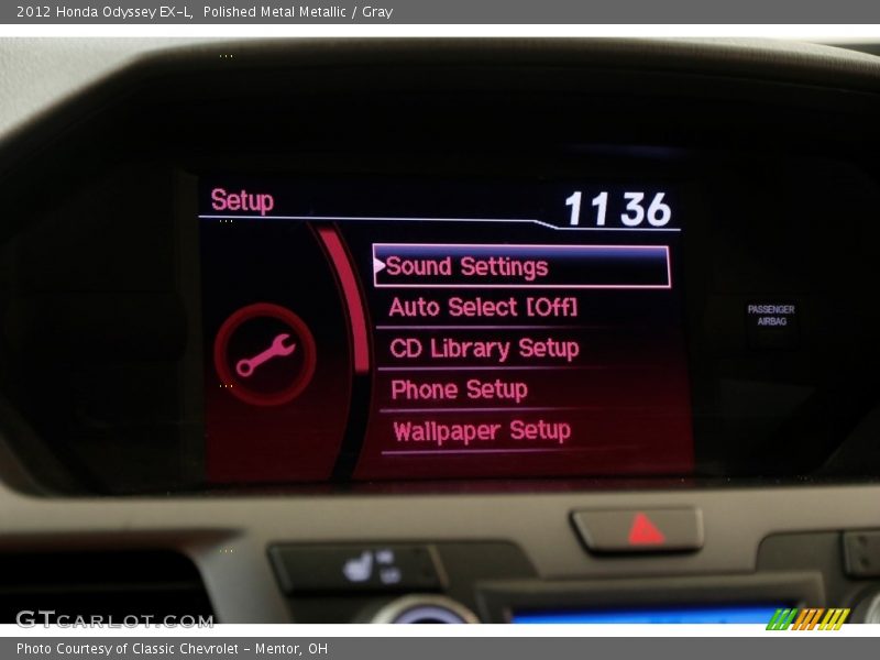 Polished Metal Metallic / Gray 2012 Honda Odyssey EX-L