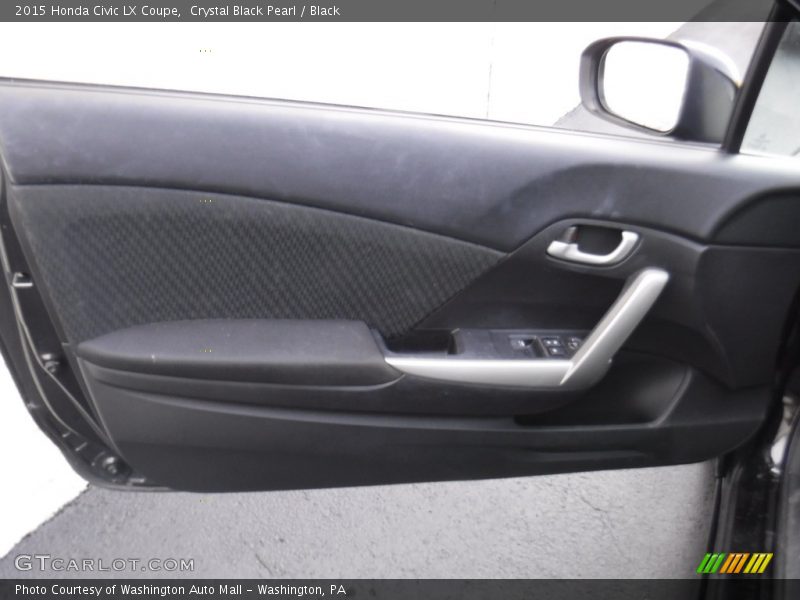 Crystal Black Pearl / Black 2015 Honda Civic LX Coupe