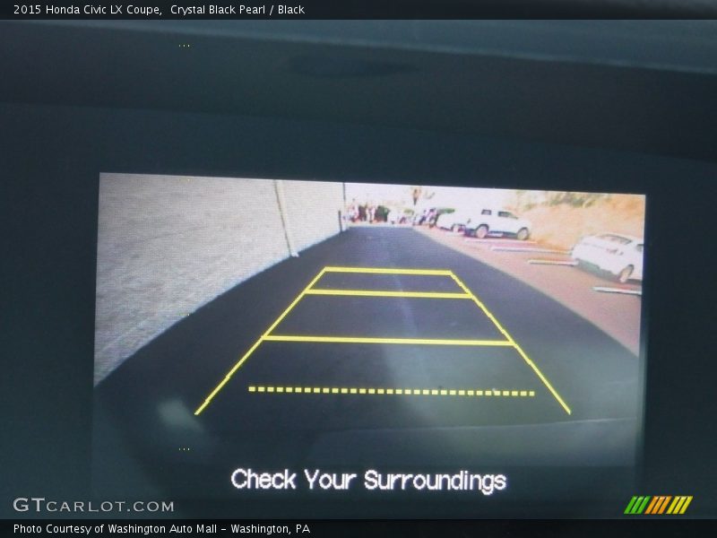 Crystal Black Pearl / Black 2015 Honda Civic LX Coupe