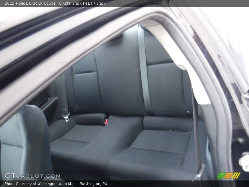 Crystal Black Pearl / Black 2015 Honda Civic LX Coupe