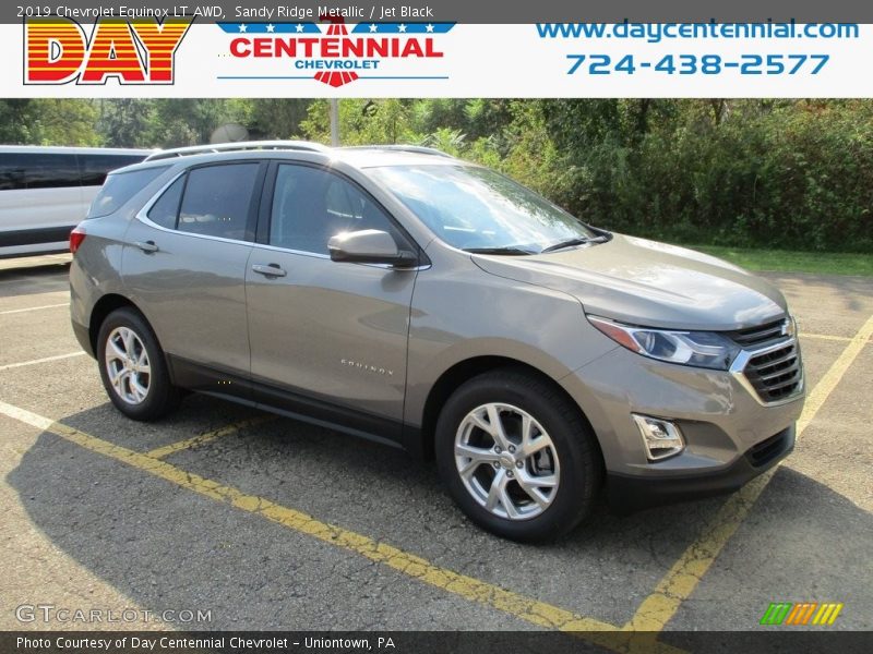 Sandy Ridge Metallic / Jet Black 2019 Chevrolet Equinox LT AWD