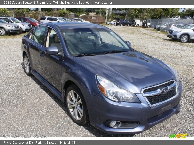 Twilight Blue Metallic / Warm Ivory Leather 2013 Subaru Legacy 2.5i Limited