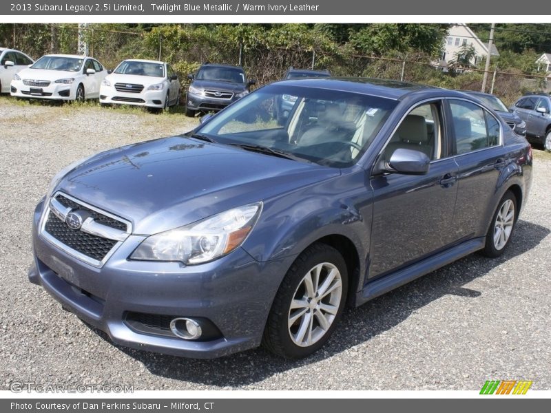 Twilight Blue Metallic / Warm Ivory Leather 2013 Subaru Legacy 2.5i Limited