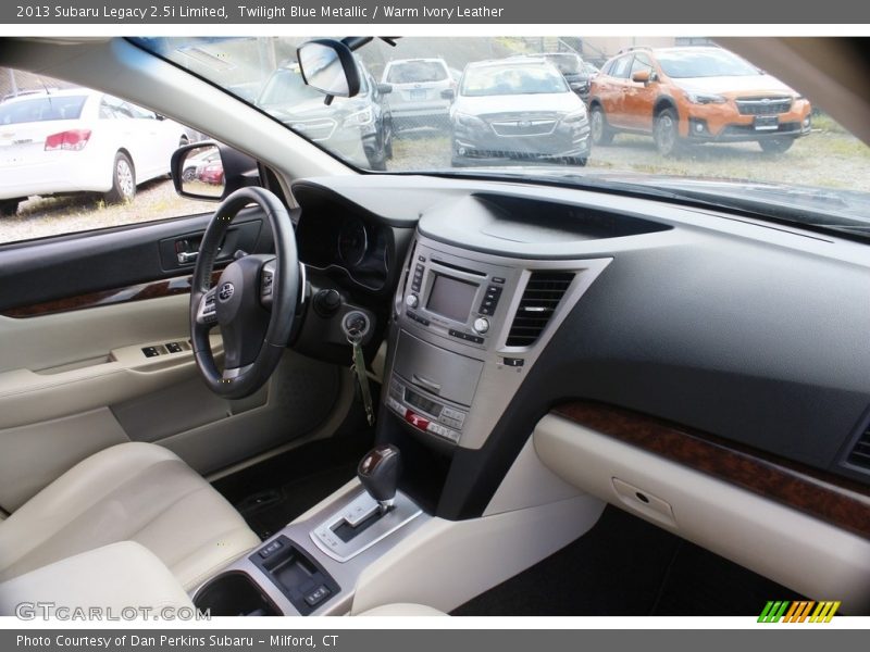 Twilight Blue Metallic / Warm Ivory Leather 2013 Subaru Legacy 2.5i Limited