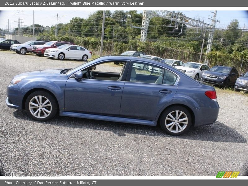 Twilight Blue Metallic / Warm Ivory Leather 2013 Subaru Legacy 2.5i Limited