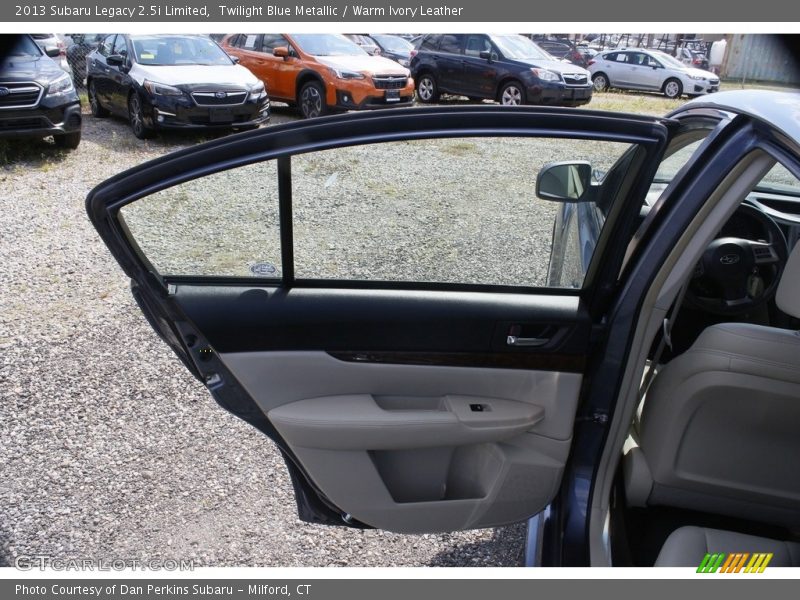 Twilight Blue Metallic / Warm Ivory Leather 2013 Subaru Legacy 2.5i Limited