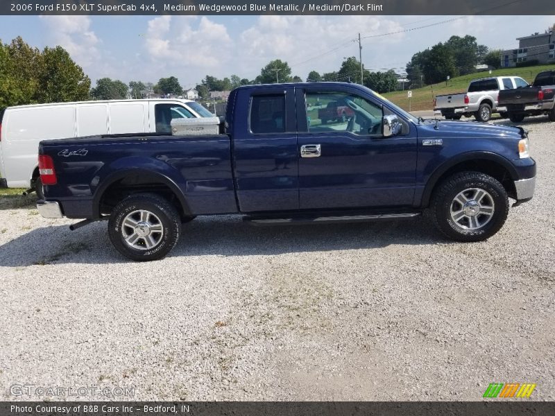 Medium Wedgewood Blue Metallic / Medium/Dark Flint 2006 Ford F150 XLT SuperCab 4x4