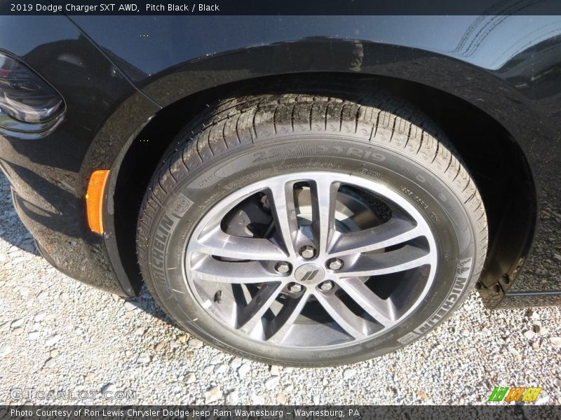 Pitch Black / Black 2019 Dodge Charger SXT AWD
