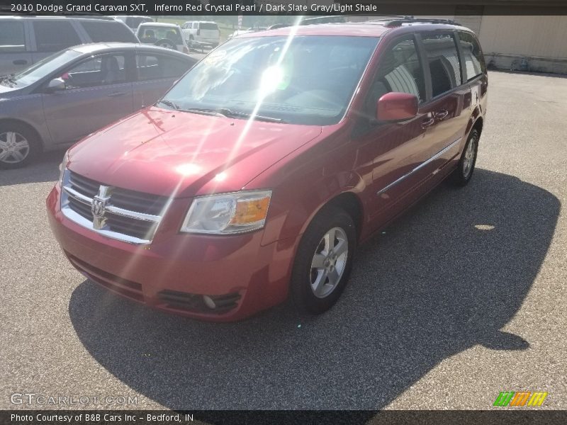 Inferno Red Crystal Pearl / Dark Slate Gray/Light Shale 2010 Dodge Grand Caravan SXT