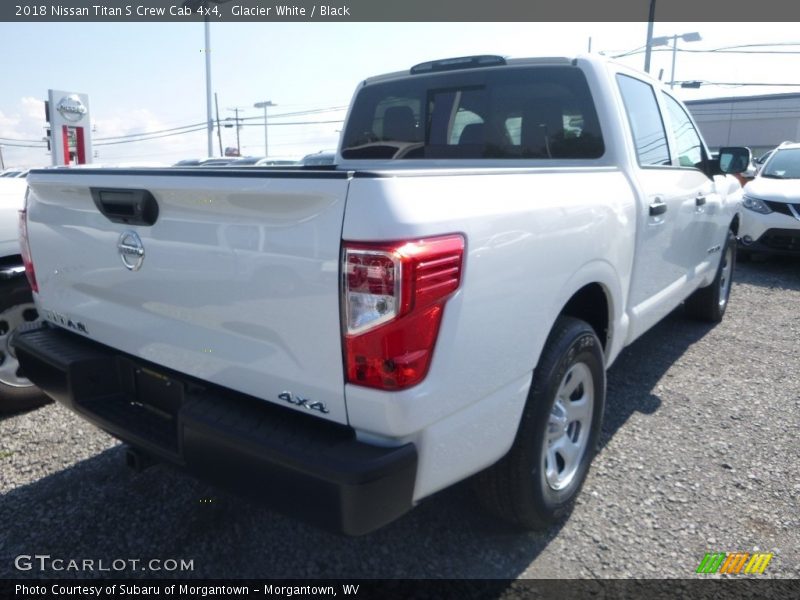Glacier White / Black 2018 Nissan Titan S Crew Cab 4x4