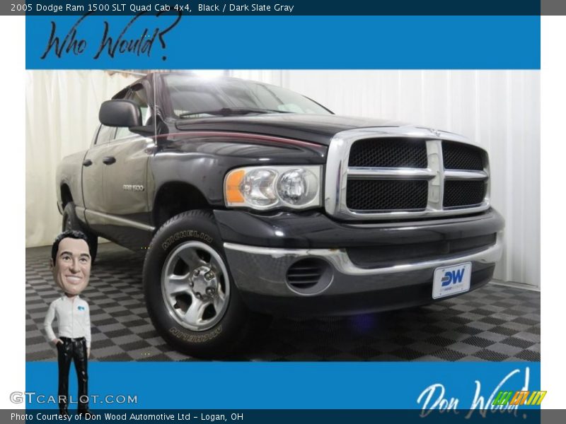 Black / Dark Slate Gray 2005 Dodge Ram 1500 SLT Quad Cab 4x4