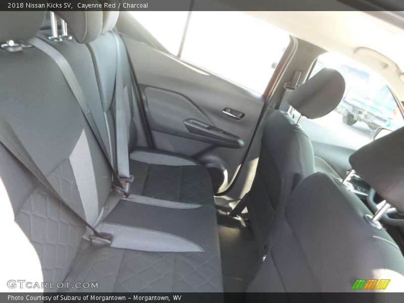 Cayenne Red / Charcoal 2018 Nissan Kicks SV