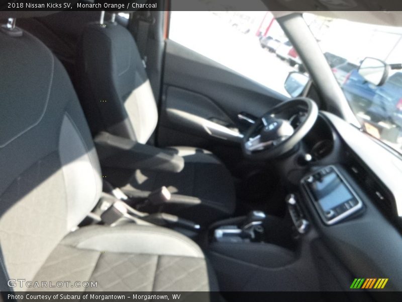 Monarch Orange / Charcoal 2018 Nissan Kicks SV