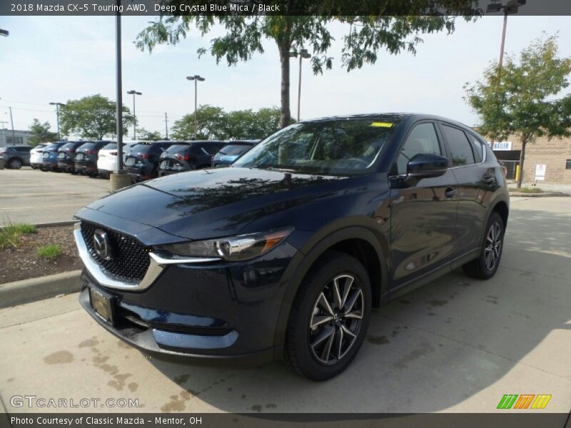 Deep Crystal Blue Mica / Black 2018 Mazda CX-5 Touring AWD