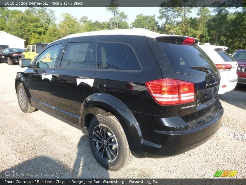 Pitch Black / Black 2018 Dodge Journey SE
