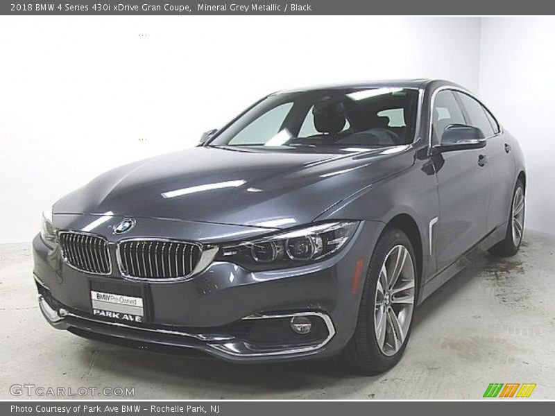 Mineral Grey Metallic / Black 2018 BMW 4 Series 430i xDrive Gran Coupe