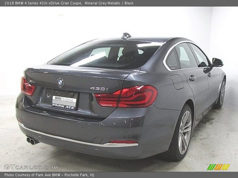 Mineral Grey Metallic / Black 2018 BMW 4 Series 430i xDrive Gran Coupe