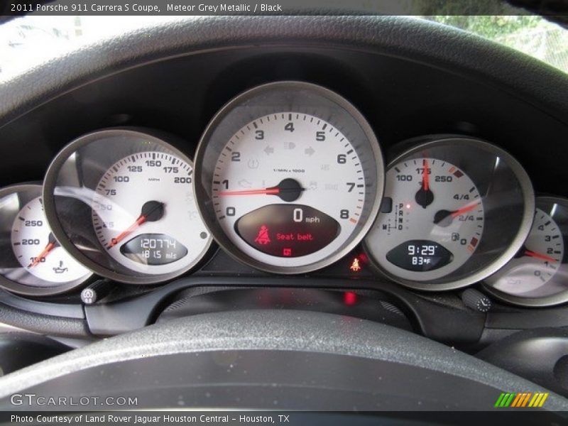 Meteor Grey Metallic / Black 2011 Porsche 911 Carrera S Coupe