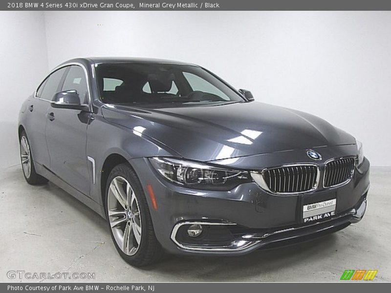 Mineral Grey Metallic / Black 2018 BMW 4 Series 430i xDrive Gran Coupe