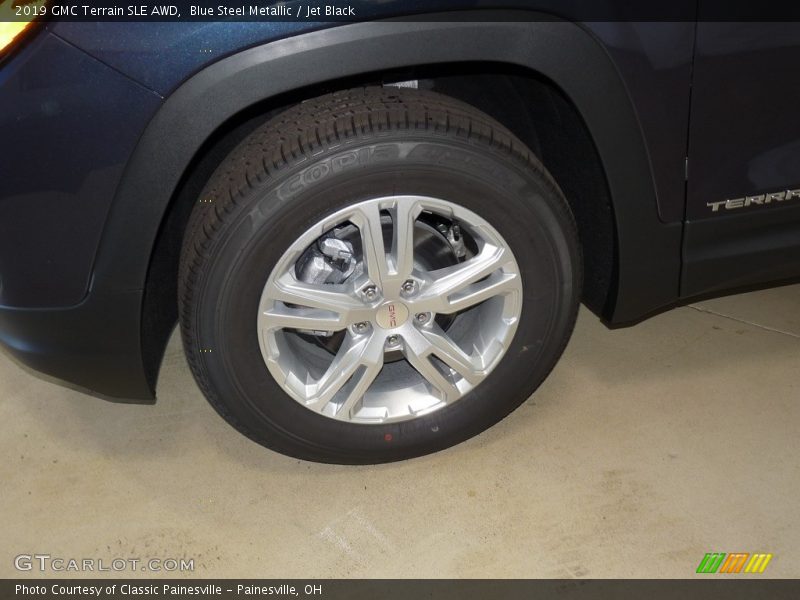 Blue Steel Metallic / Jet Black 2019 GMC Terrain SLE AWD