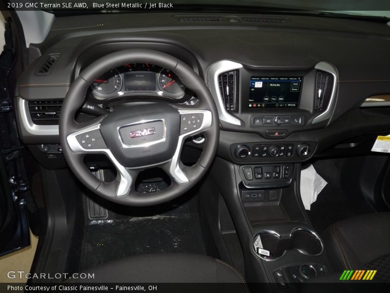Blue Steel Metallic / Jet Black 2019 GMC Terrain SLE AWD