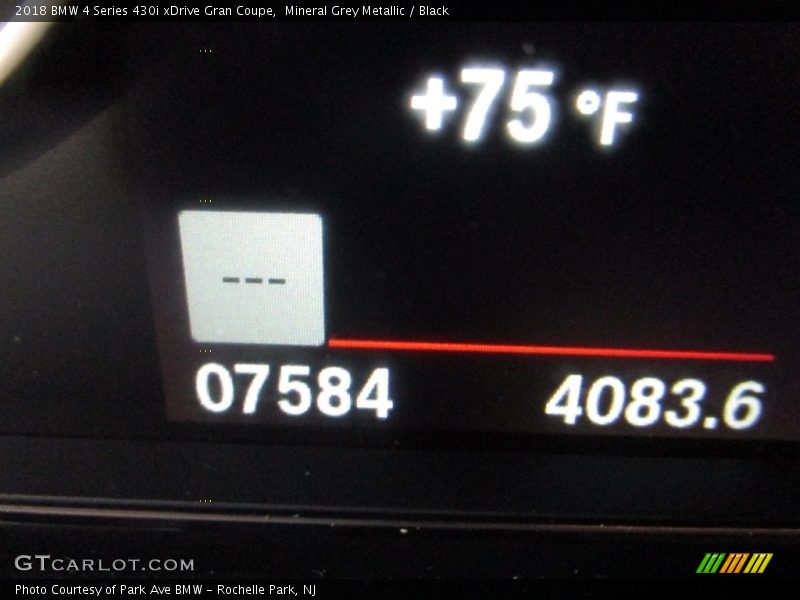 Mineral Grey Metallic / Black 2018 BMW 4 Series 430i xDrive Gran Coupe