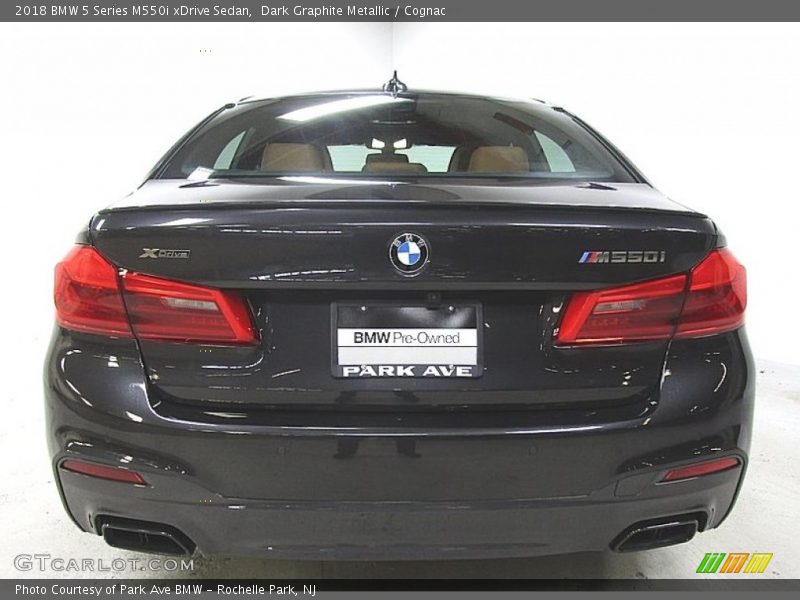 Dark Graphite Metallic / Cognac 2018 BMW 5 Series M550i xDrive Sedan