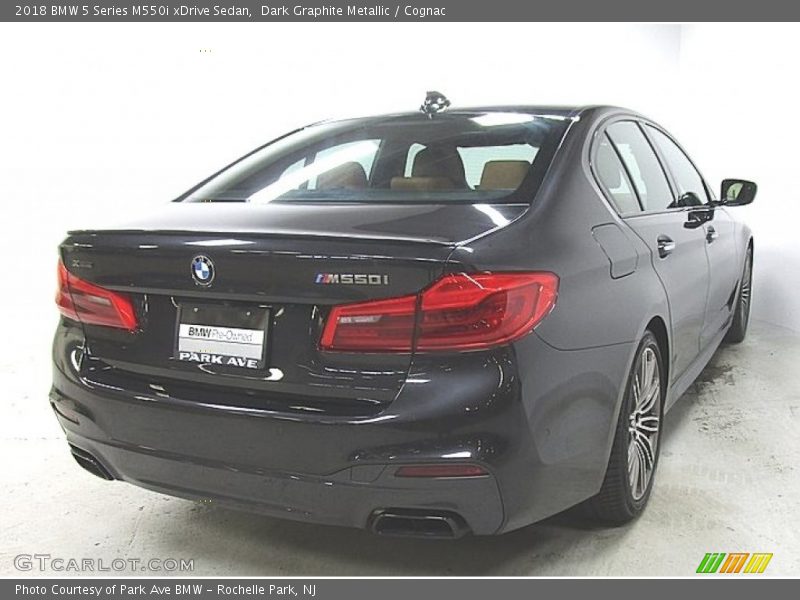 Dark Graphite Metallic / Cognac 2018 BMW 5 Series M550i xDrive Sedan