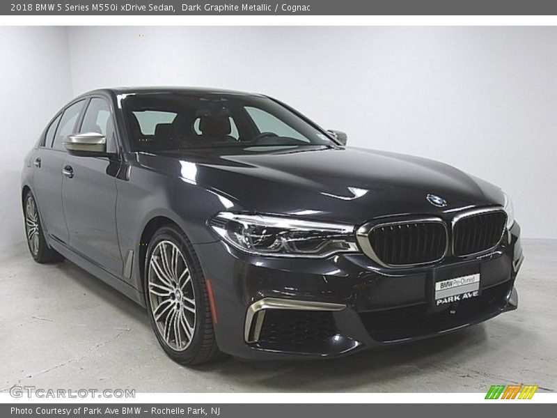 Dark Graphite Metallic / Cognac 2018 BMW 5 Series M550i xDrive Sedan