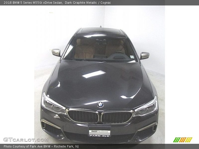 Dark Graphite Metallic / Cognac 2018 BMW 5 Series M550i xDrive Sedan