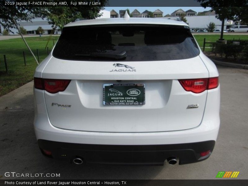 Fuji White / Latte 2019 Jaguar F-PACE Prestige AWD