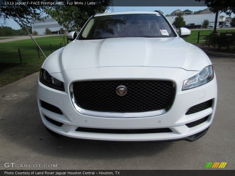 Fuji White / Latte 2019 Jaguar F-PACE Prestige AWD