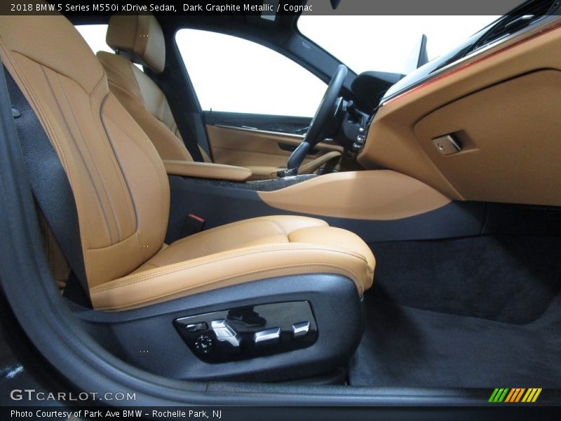 Dark Graphite Metallic / Cognac 2018 BMW 5 Series M550i xDrive Sedan