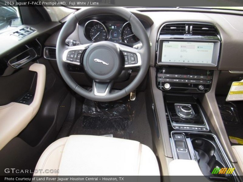 Fuji White / Latte 2019 Jaguar F-PACE Prestige AWD