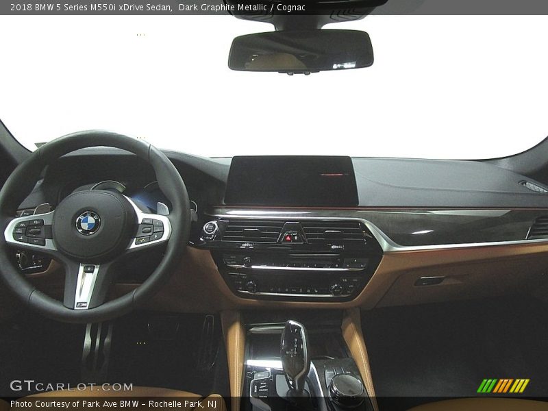 Dark Graphite Metallic / Cognac 2018 BMW 5 Series M550i xDrive Sedan