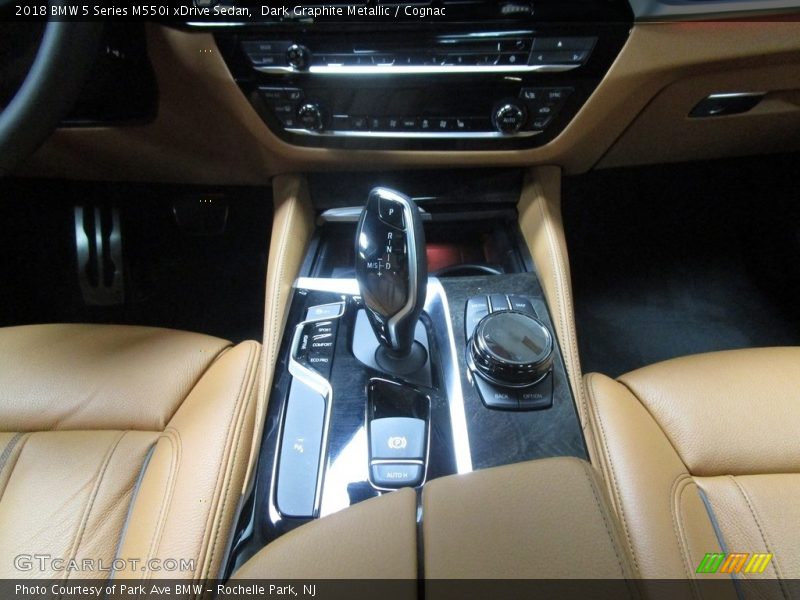 Dark Graphite Metallic / Cognac 2018 BMW 5 Series M550i xDrive Sedan